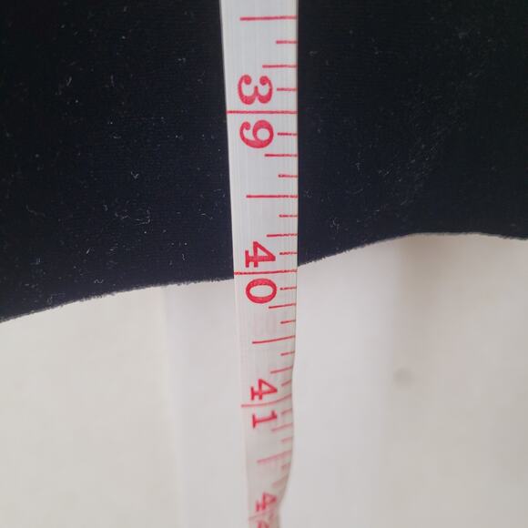 Alex Evenings Black Velvet Draped Rhinestone Accent Dress Size 16 - Picture 6 of 6